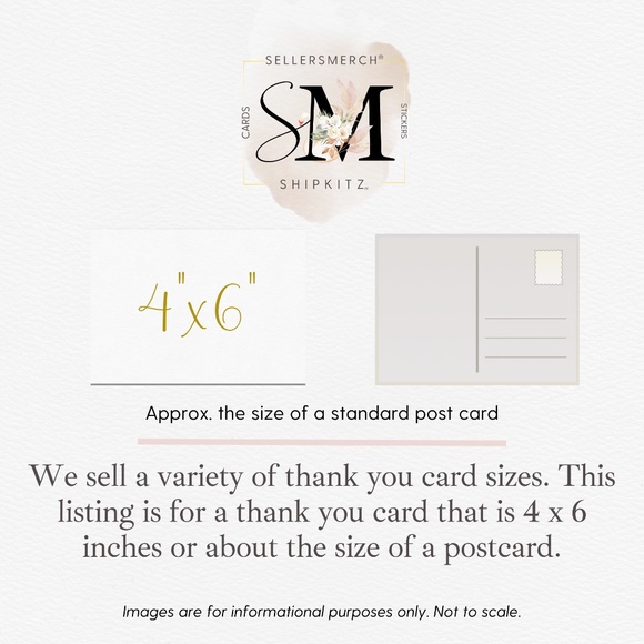 Retro Groovy Personalized Thank You Cards 4" x 6" - Colorful Packaging Note Card - Picture 3 of 3